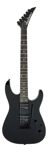 Guitarra elétrica Jackson Js12 Dinky Ah Black, cor: preto brilhante, material de escala, amaranto, orientação à mão direita