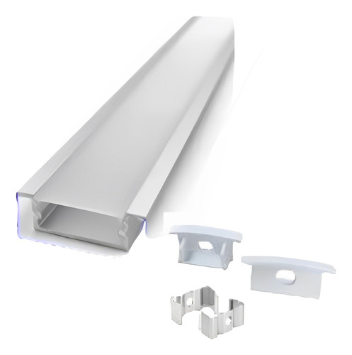 Perfil De Aluminio Para Empotrar Cinta Led 2 Metros Ld-1692