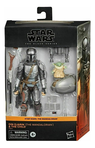 Star Wars Din Djarin Mandaloriano E Boneco De Ação Infantil