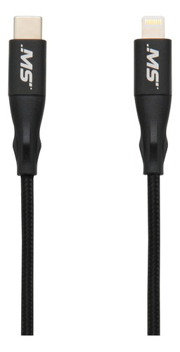 Cable Lightning Usb-c 18 W Carga Sincronizacion Color Negro