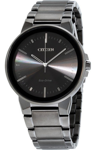 Reloj Hombre Citizen Bj6517-52e Cuarzo Pulso Gris En Acero