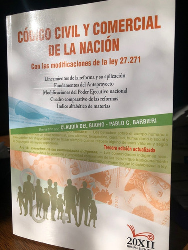 Codigo Civil Y Comercial De La Nacion 3° Ed. Actualizada
