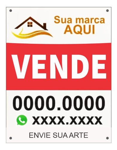 20 Placas Personalizadas 50cm X 40cm Ps 1mm Promoção