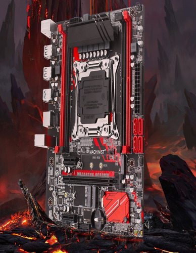 X99 C/xeon Placa Mãe C/ E5 2670 V3 Lga 2011-3 1x8 Ddr 4 2666