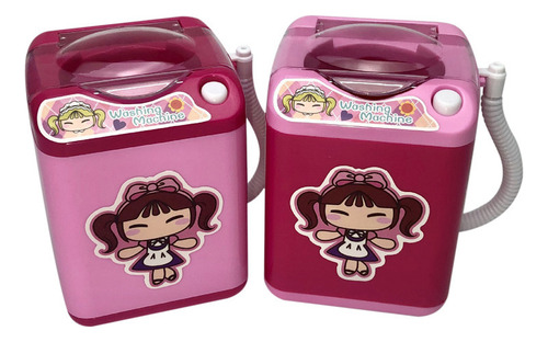 Mini Brinquedo Elétrico De Lavar Roupa Para Limpeza De Pincé