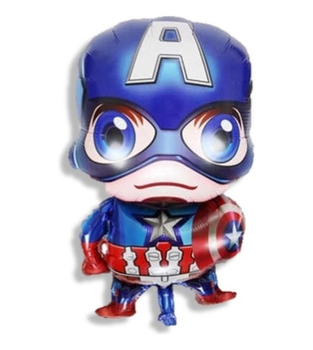 Globo Metalizado Capitan America Marvel Chico 35cm