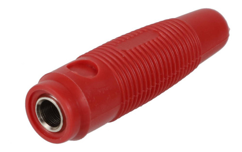 5 * Borne Para Fio Jack Pino Banana 4mm Extensão Vermelho