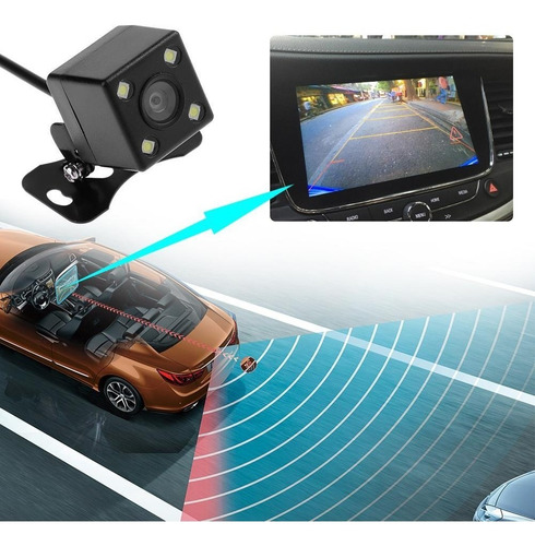 Camara Retroceso Auto 4 Leds Vision Nocturna