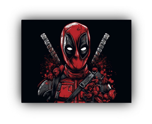 Poster Fotografias Deadpool Colores Vibrantes 30x20cm