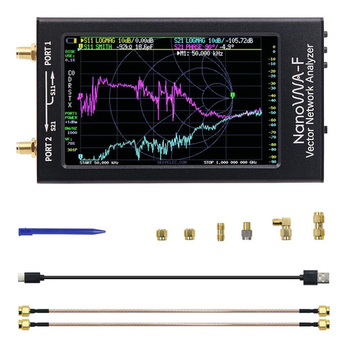 Analizador Red Vectorial 10 Khz 1.5 Ghz Boton Ips 4.3  Hf Uv