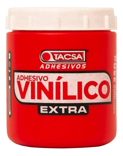 Adhesivo Cola Vinilica Pegamento Carpinteria X 250grs Tacsa