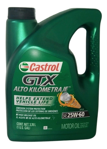 Aceite Castrol Gtx 25w60 - Galón Alto Kilometraje