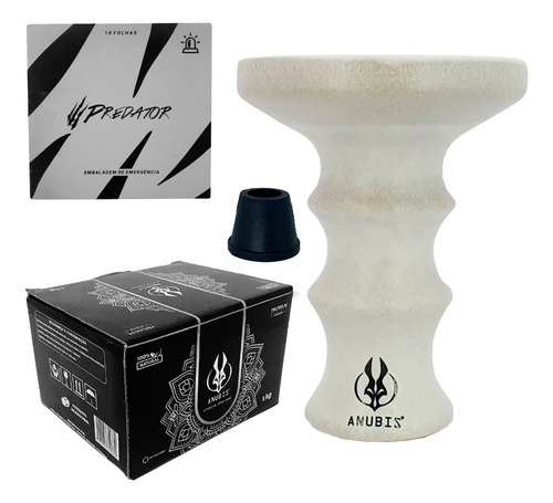 Rosh Queimador P Narguile Papel Aluminio E Carvao Cor Branco