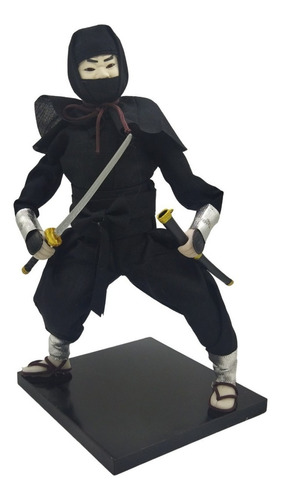 Boneco Ninja Tradição Japones Kimono Oriental Decoração