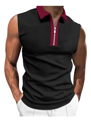 Camiseta Manga Para Hombre Gimnasio Entrenamiento Polo