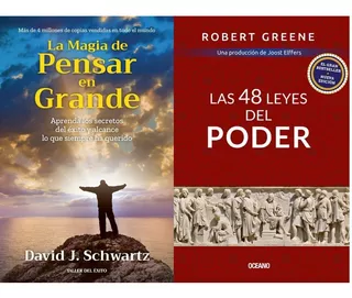 2 Libros - La Magia De Pensar En Grande + 48 Leyes De Poder