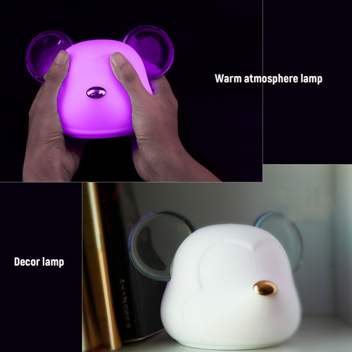 Imagen 3 de 6 de Lámpara Led Luz Nocturna Usb Recargable Multicolores Ninos