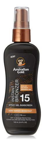 Australian Gold Spf 15 Spray Gel Bronzer + Protector Labial