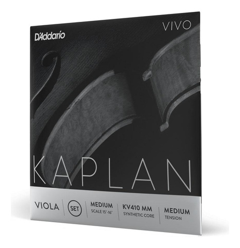 Encordoamento Viola De Arco D'addario Kaplan Vivo Kv410 Mm