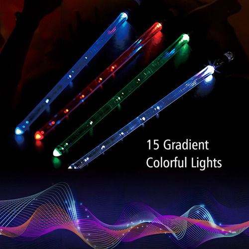Baquetas Con Iluminación Led, Color Acuarela, Baquetas De