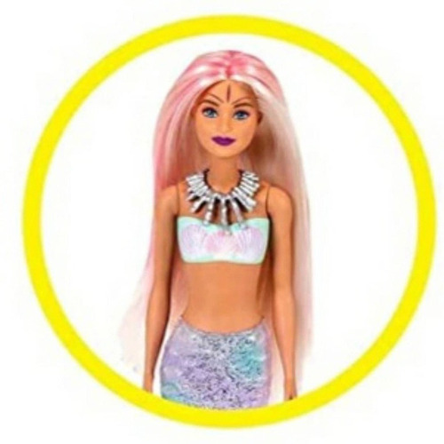 Barbie Color Reveal Mermaid Sereia Rosa Estilo Surpresa