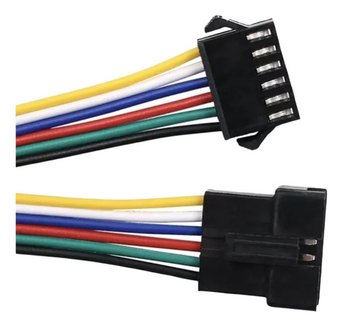 5 Pares Conectores Jst Rgbcc 6 Vias Proyectos Robotica 24awg