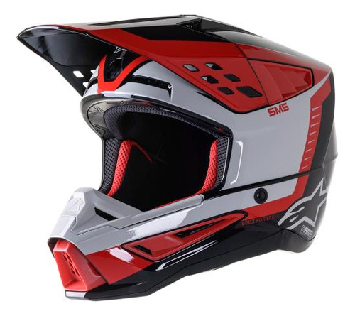 Casco Cross S-m5 Beam Ngo/grs/roj