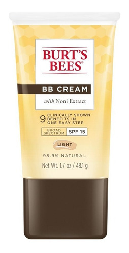 Base de maquillaje en crema Burt's Bees burts bees bb cream Burts bees bb cream tono ligth - 50mL 48g
