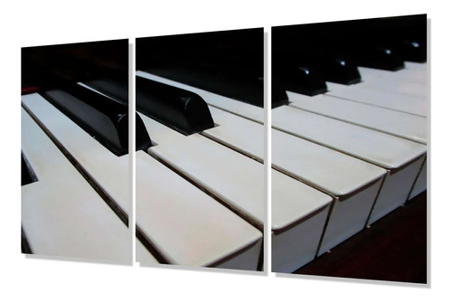 Cuadro Trip 60x90 M2 Piano Teclas De Perfil Musical Deco