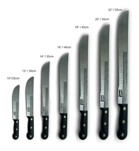Imagem 4 de 4 de Facão De Mato Alto Carbono 3 Listras 18pol Cb Preto Saga Pro