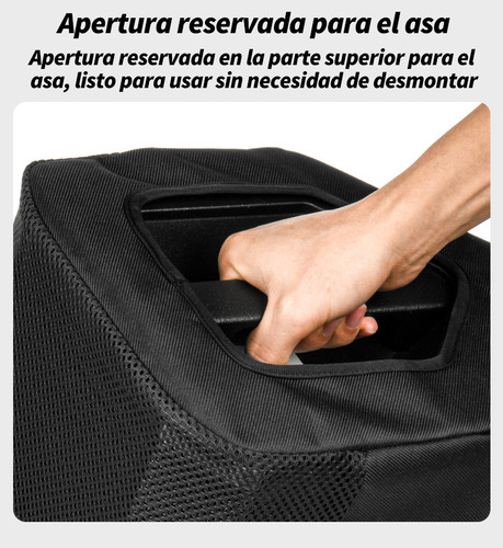 Funda Protectora Antipolvo De Malla Para Bocina Bose S1 Pro / S1 Pro+ | Malla Acústica (sin Afectar Sonido) | Impermeable | Antipolvo | Con Asa | Acceso Lateral