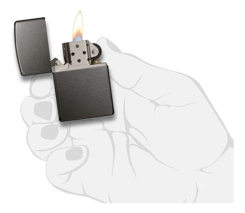 Imagen 6 de 10 de Encendedor Zippo Lighter Classic Grey Dusk Gris