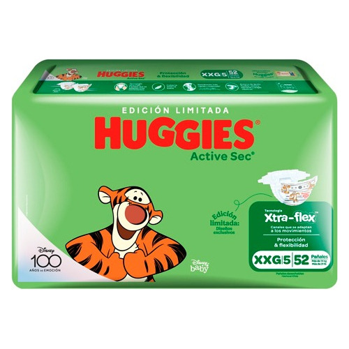 Pañal Huggies Active Sec M G Xg Xxg