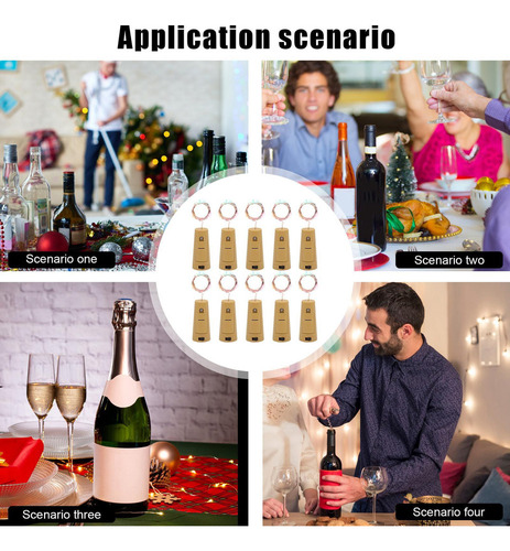 Luces Para Botellas De Vino Con Corcho Luces De Corcho Para