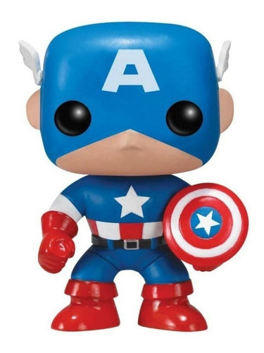 Figura De Acción Marvel Capitán América 2224 De Funko Pop! 