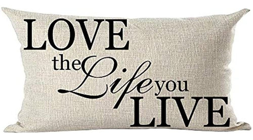 Ramirar Black Word Art Quote Love The Life You Live For Love