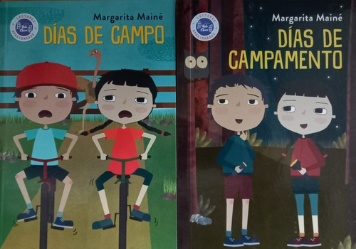 2 Libros Días De Campo Campamento Mainé Hola Chicos