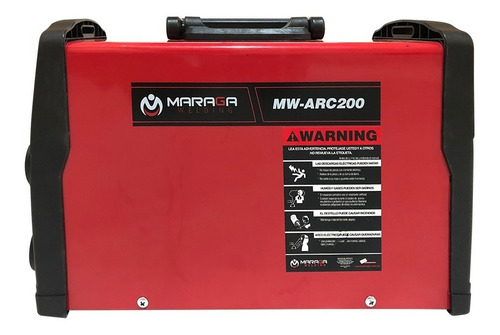 Soldadora inverter Maraga Arc MW-ARC200 roja y negra 50Hz/60Hz 110V/220V