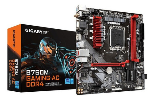 Tarjeta Madre Gigabyte B760m Gaming Ac Ddr4 Wifi Bt Soc 1700