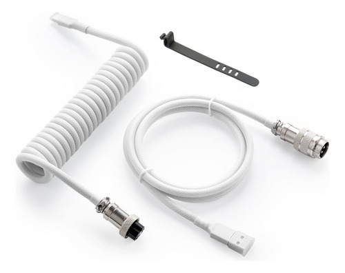 Cabo Usb-c Para Usb-a Em Espiral Personalizado Para Teclado