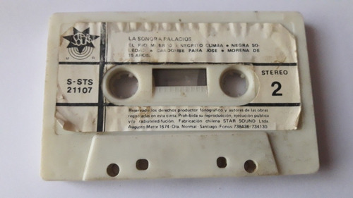 Cassette La Sonora Palacios Años 80s (sin Caratula) (Usado)