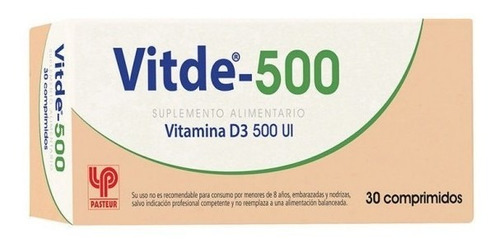 Vitde 500ui Vitamina D3 X30comp