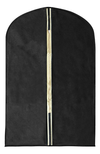 Funda Para Ropa Corta Friselina Negro 60x90cm Cierre Traje