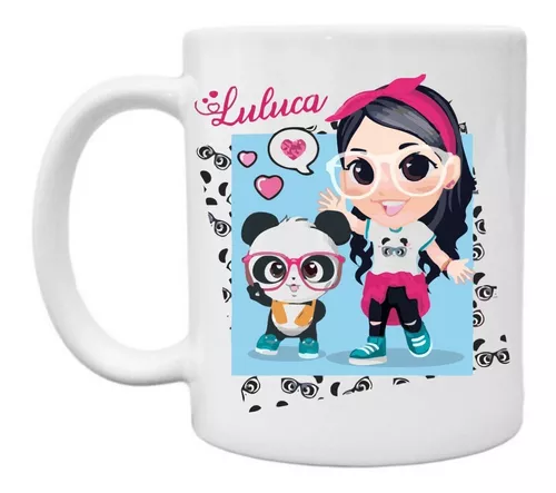 Caneca Xicara Café Coffe Luluca Desenho Animado Porcelana