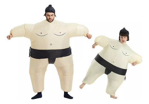 Disfraz Inflable De Luchador De Sumo Fiesta De Halloween