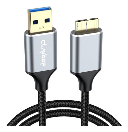 Clavoop Cable De Disco Duro Externo, Cable Micro Usb 3.0 De 