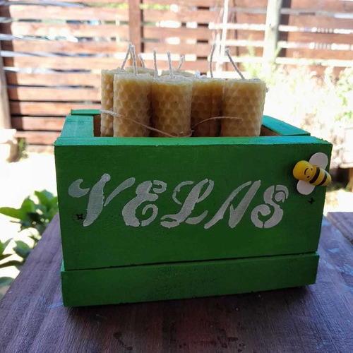 Cajoncitos Con Velas De Miel Artesanales 