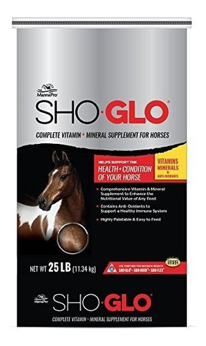 Manna Pro Sho-glo Suplemento, 25 Libras, 11.33 K