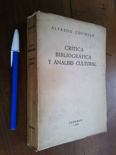 Crítica Bibliográfica Análisis Cultural 1938 Coviello 