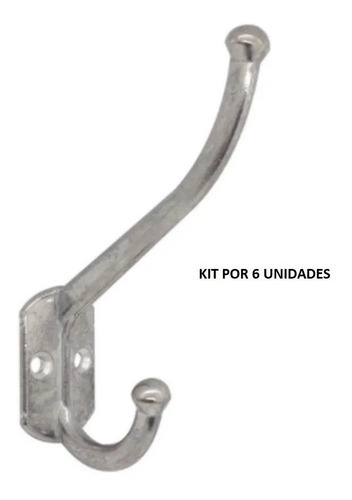 Imagen 4 de 4 de Ganchos Para Percheros Kit Por 6 Unidades.
